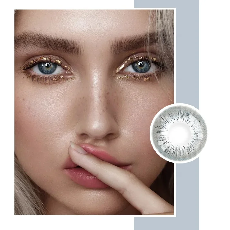 

Realkoko Fashion Elite Contact Lenses Prism Big Eyes Korea Contact Lens Wholesale Contact Lens Yellow, 3 colors