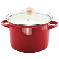 

Japanese large capacity soup pot enamel pan home upset ears cooker pot casserole