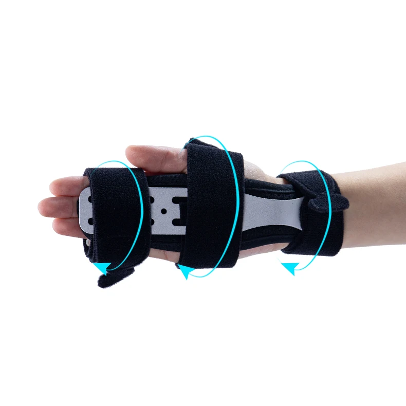 

Factory direct supply Detachable adjustable carpal tunnel hand wrist splint brace palm support for wrist stabilize, Black,customized color