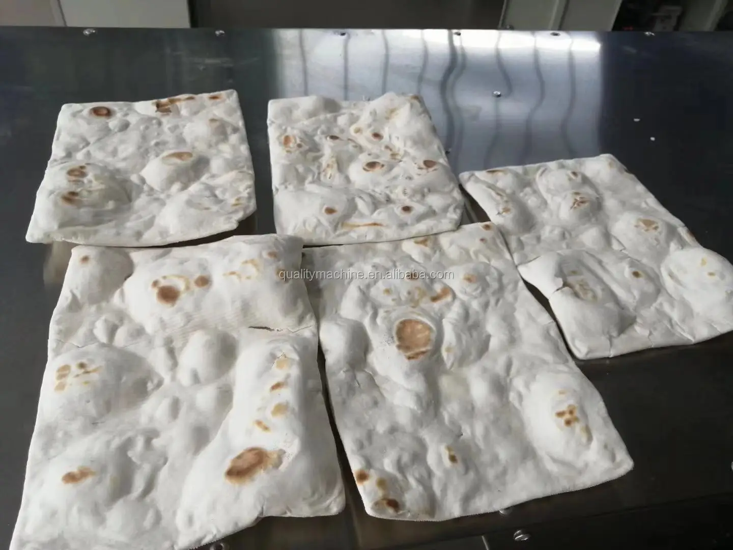 Gas Electric Heating Arabic Pita Bread Machine / Pita Bread Production