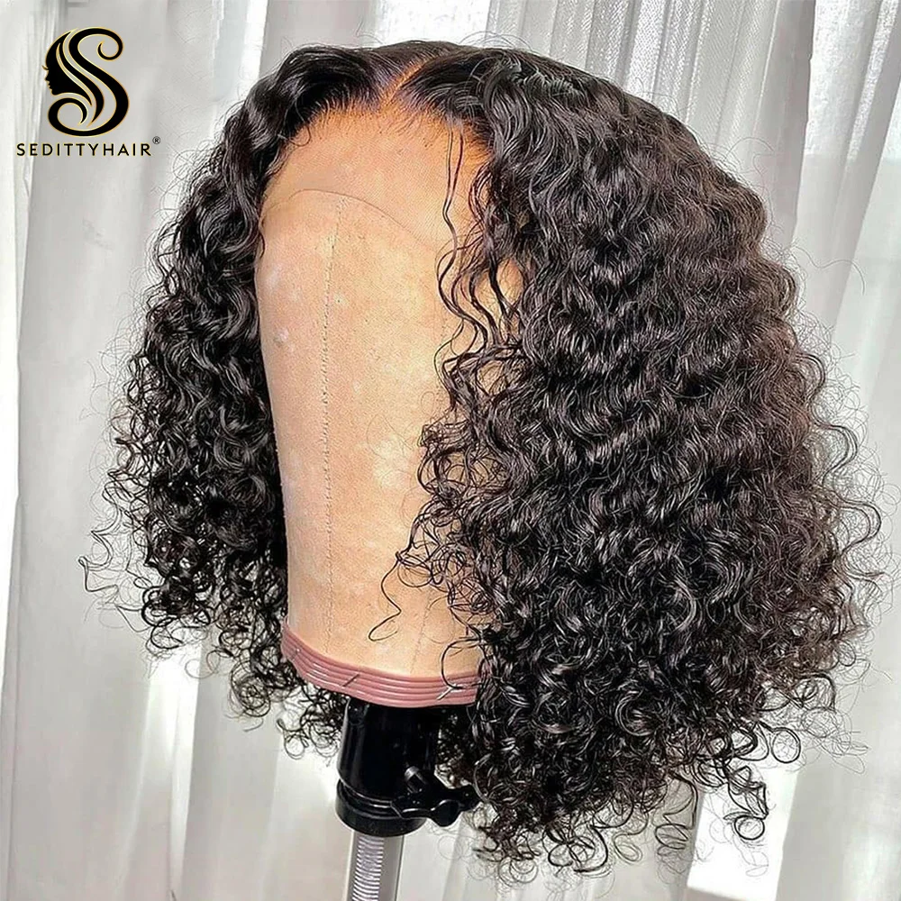 

Seditty hair MALAIKA 100% human hair short lace wig kinky curly wig for black women