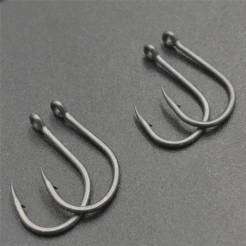 

Carp fishing TEF-LON COATING Wide Gape Barbed hooks high quality carbon steel hooks made in japan carp hair chod rigs