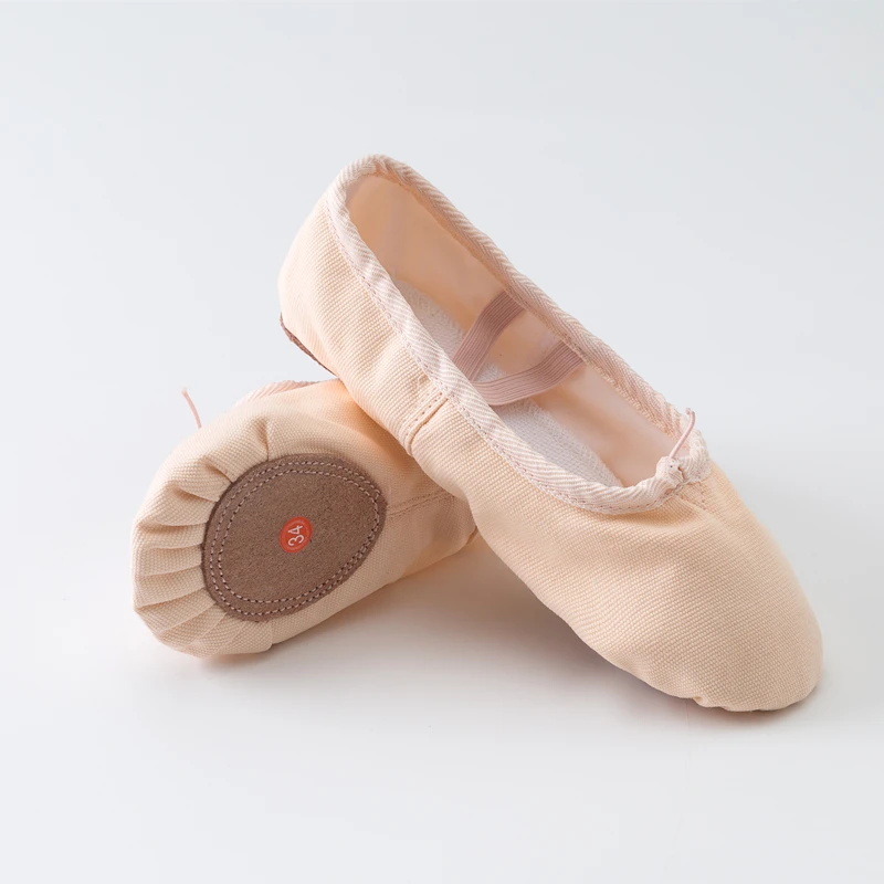 

Quality Full Canvas Soft Ballet Dance Shoes Flat Ballet Dancing For Girls And Adult Women