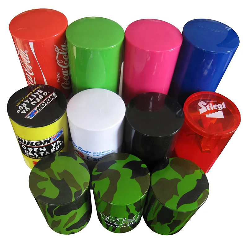 Custom Logo Cylinder Shape Automatic Plastic Push Down Bottle Opener Magnet Beer Bottle Openers
