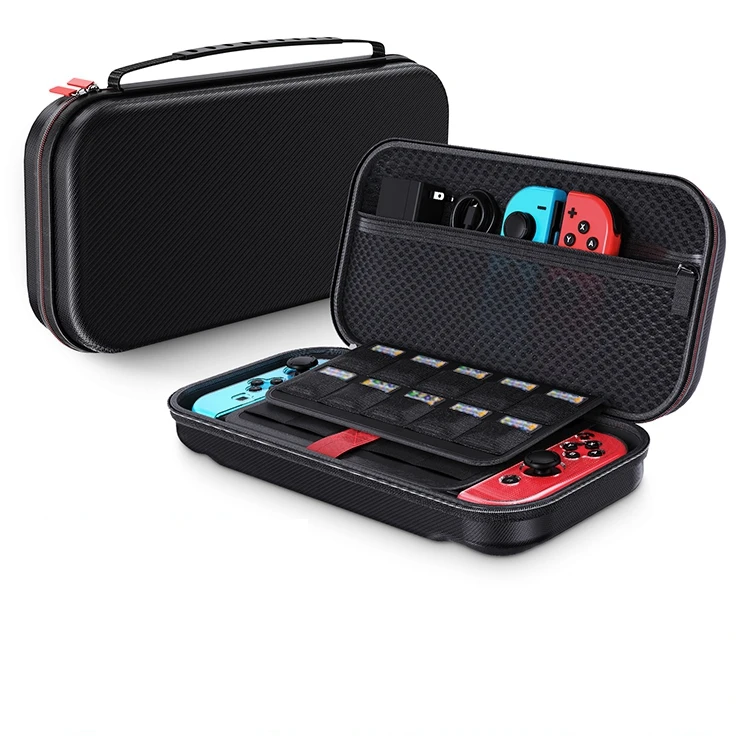 

Hot Selling Game Accessories 1 in 1 Starter Kit Carrying Case Console Cover Accessory Bag for Nintendo Switch TPU J-Con, Black