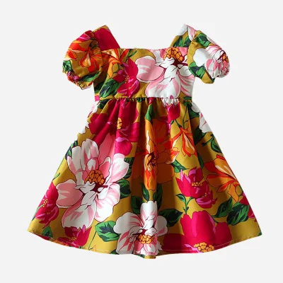 

F40248A baby girl party dress children frocks designs sleeveless summer dress, As picture