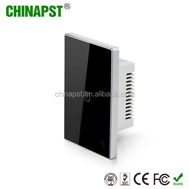 China Supplier 1CH Zigbee US(118*72*35mm) home automatic light switch tuya zigbee with Metal Frame PST-ZW-U1 - ANKUX.COM