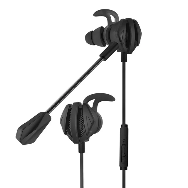 

Gaming Headset Stereo Bass Headphone In-Ear 3.5MM Wired Earphones Metal HIFI Earpiece with MIC for Xiaomi Samsung Huawei Phones
