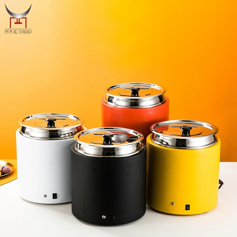 

304 Portable counter top stainless steel soup warmer electric soup warmer pot for restaurants cafes hotels buffets