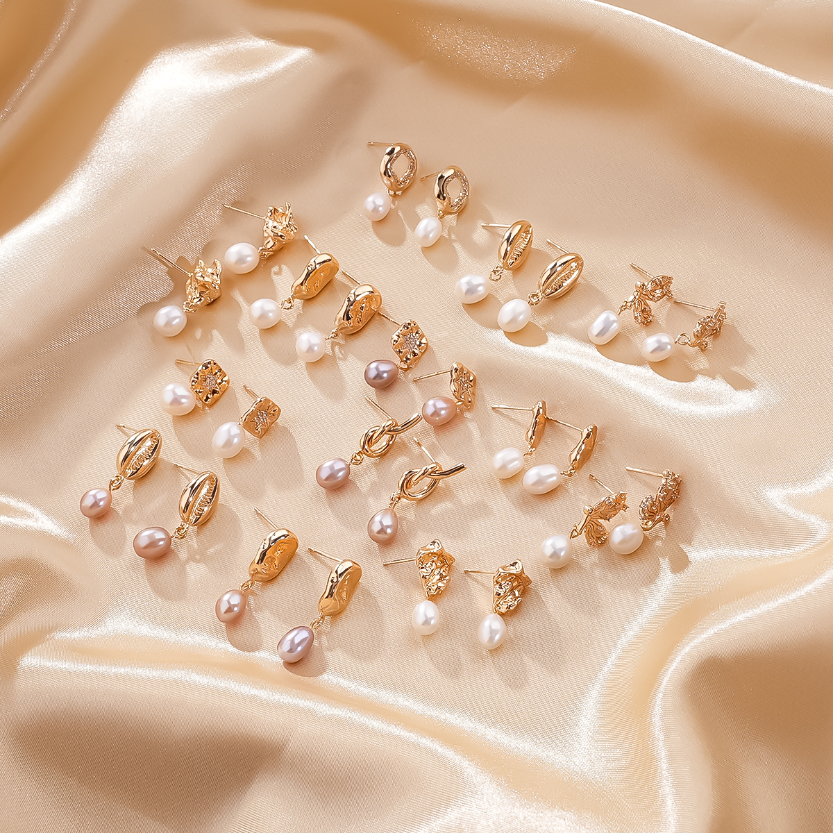 

Dropshipping fashion fresh water wedding pearl earrings for women decoration jewelry gift