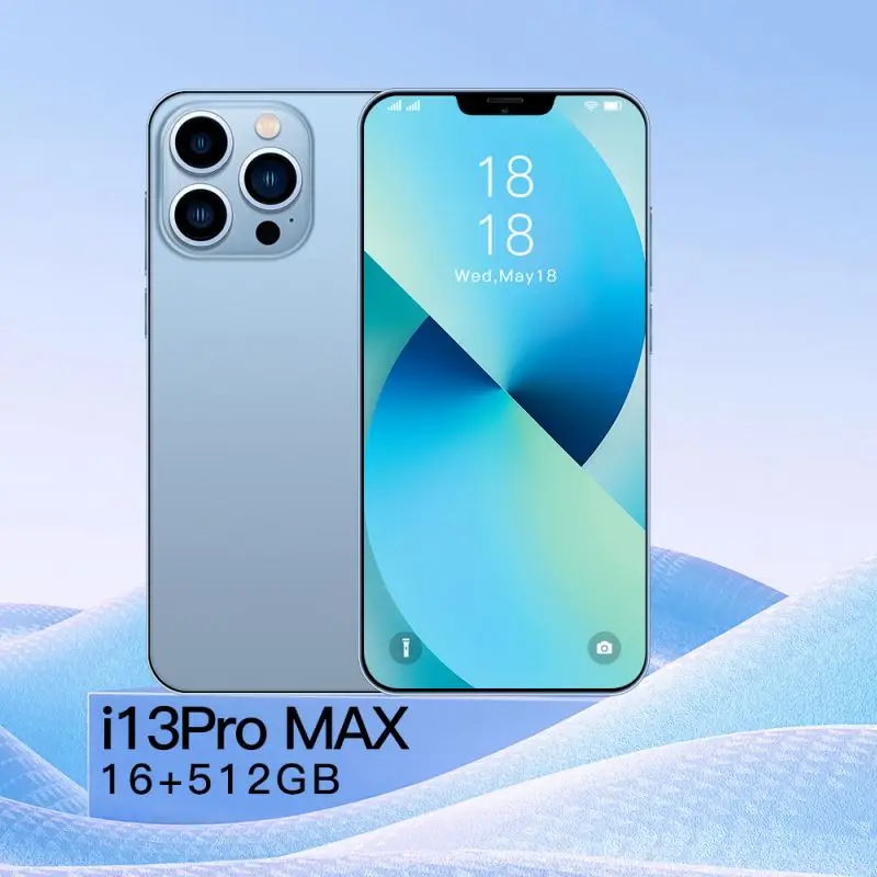 

Phone 13 Pro+ Cross-Border 6.6 Inch 8+256GB Smartphone Manufacturers i 13 pro max Direct Selling Mobile Phone Android10.0