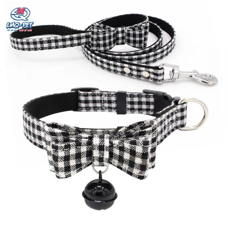 

Cute Decorative Pet Bell Collar For Cat Small Dogs Bow Collar Leash with Bell, Picture