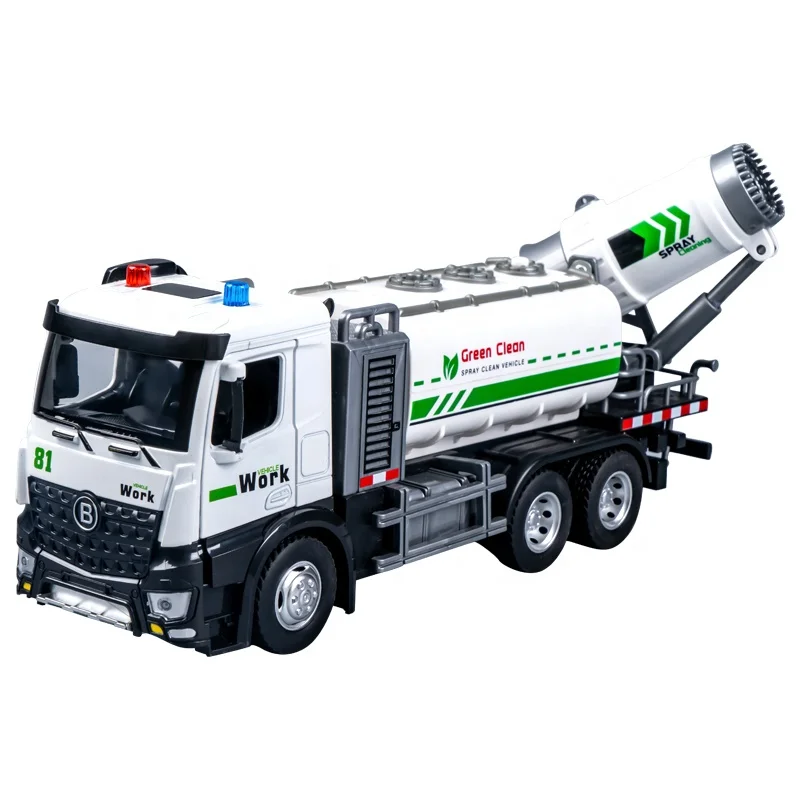 

Urban Dust Removal truck toy and Anti-smog Vehicles Alloy diecast model car Spray Water with Open Door car toys for kids