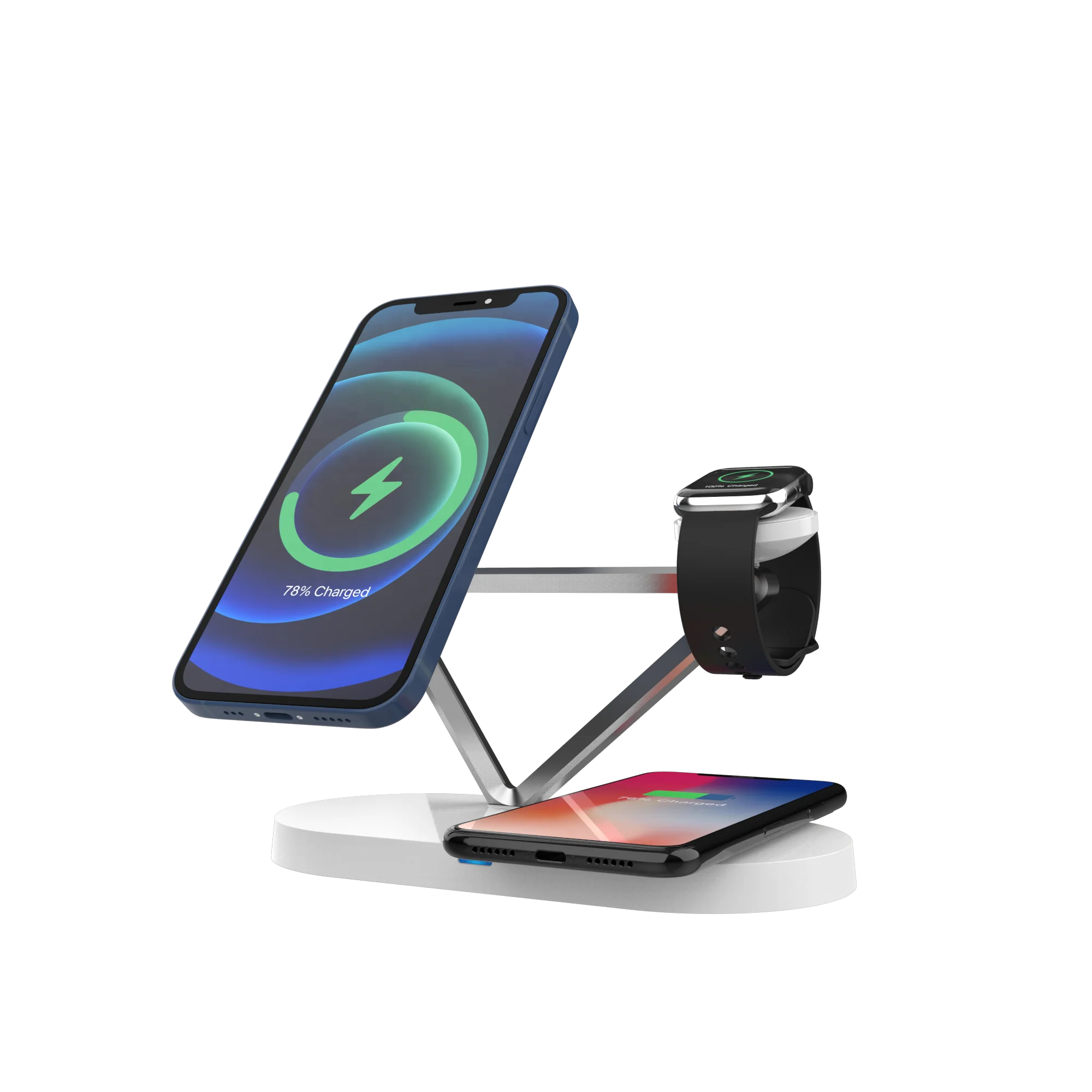 

2021 New Exclusive Design Electronic Gadget Smart Led Magnetic Wireless Charging Station Mobile Phone Holder 1 Year / 12 Months