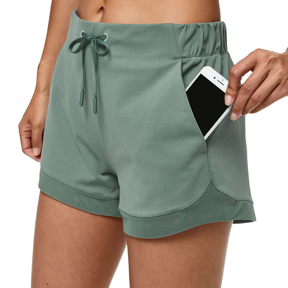 

Women Summer Loose Quick Dry Athletic Sports Fitness Shorts with Pockets