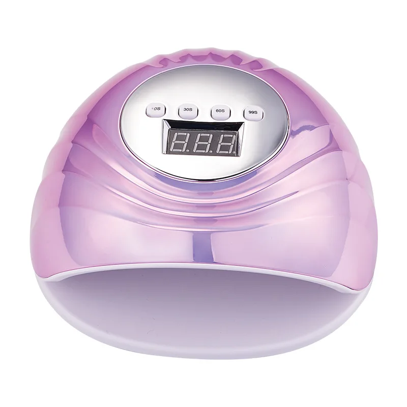 

New design wave line shape F8 nail salon 86W big power dual light uv led nail lamp for nail gel polish drying