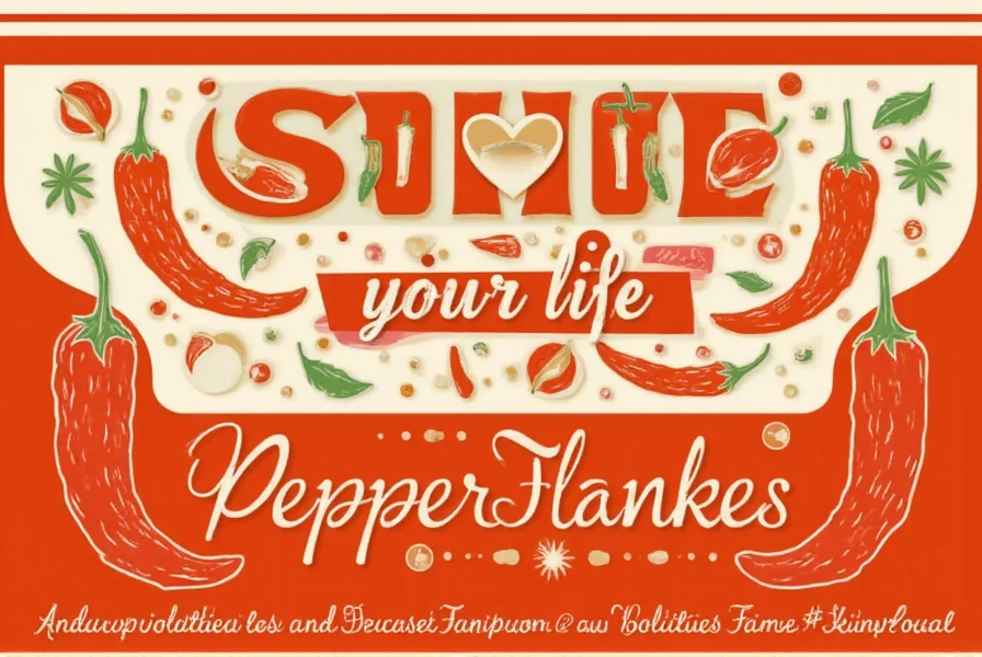 Pepper Flakes on a Shelf