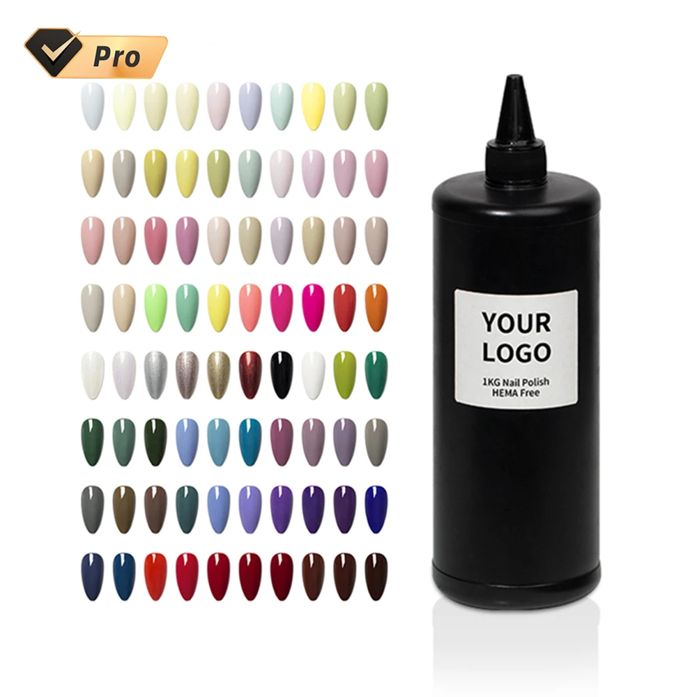 

QSHY Custom Logo Private Label Wholesale Nail Art Soak Off HEMA Free Resin 80 Color Gel Polish in Bulk