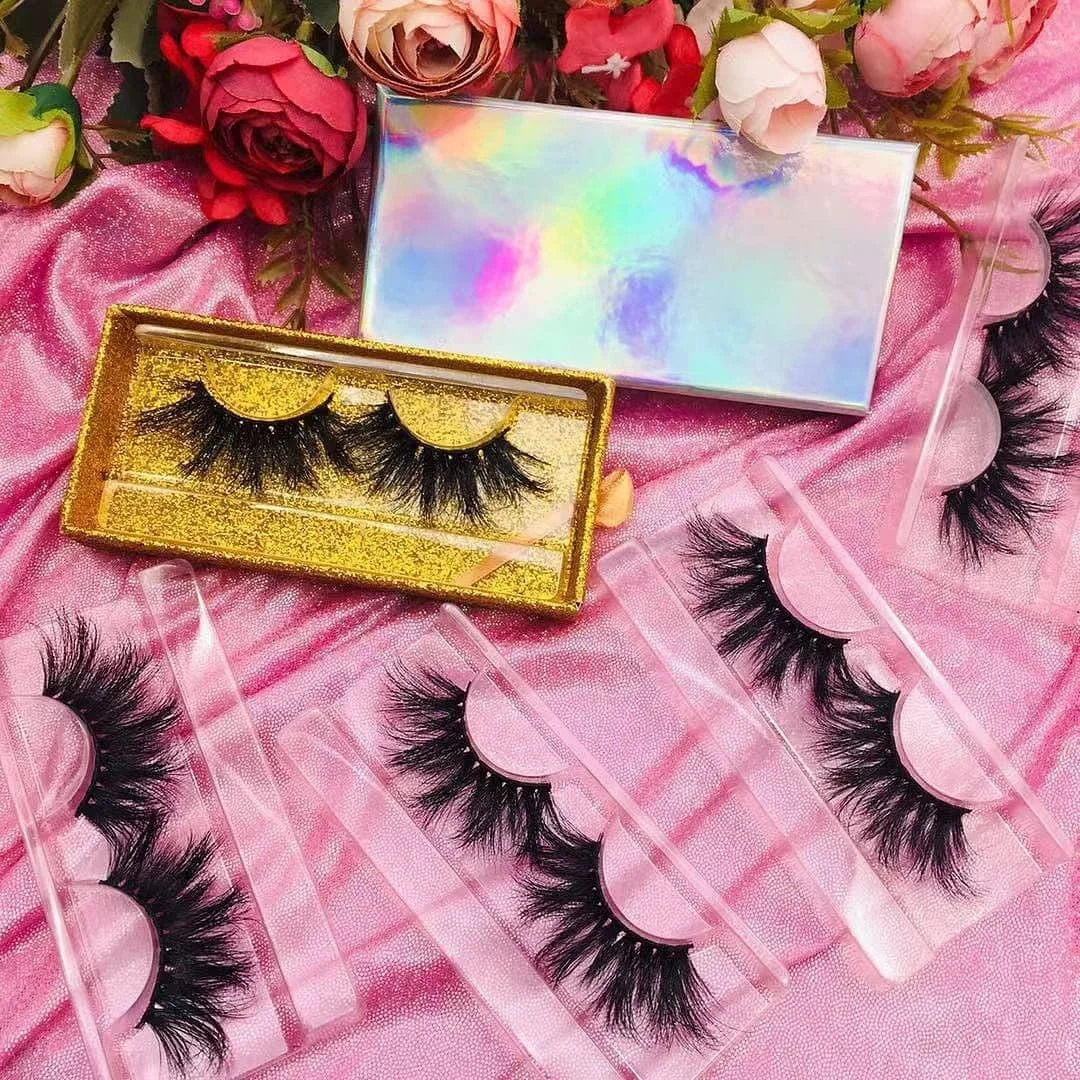 

Mink Eyelashes Vendor Customized Boxes Mink False Eyelashes, Natural color