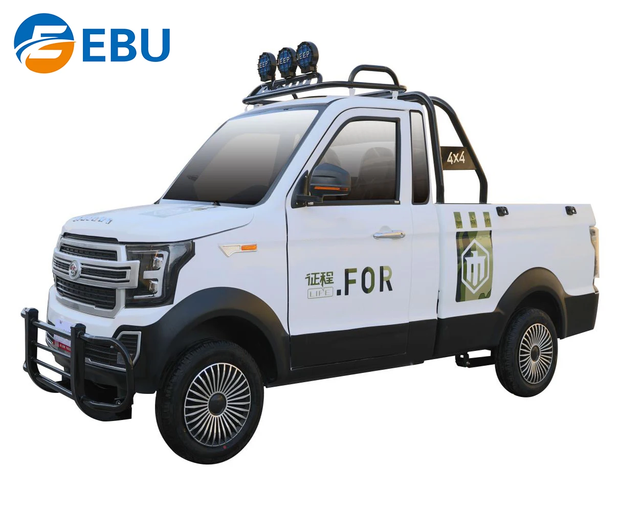 
EBU Left/Right Hot Sale New Model Chinese 2 Seats High Performance Electric Pickup Truck Car  (1600065771180)