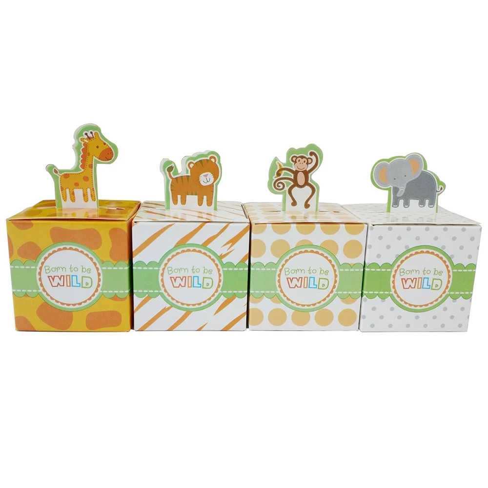 

High Quality Animal Pattern Paper Gift Box packing box Wedding Birthday Party Favors Sweet Candy Box