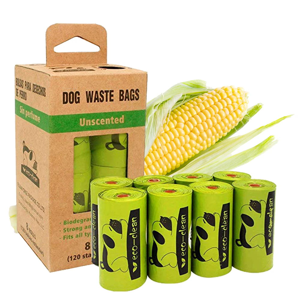 

PLA PBAT Fully Compostable Disposable Poo Bag Customized Pet Biodegradable Corn Starch Dog Poop Bag