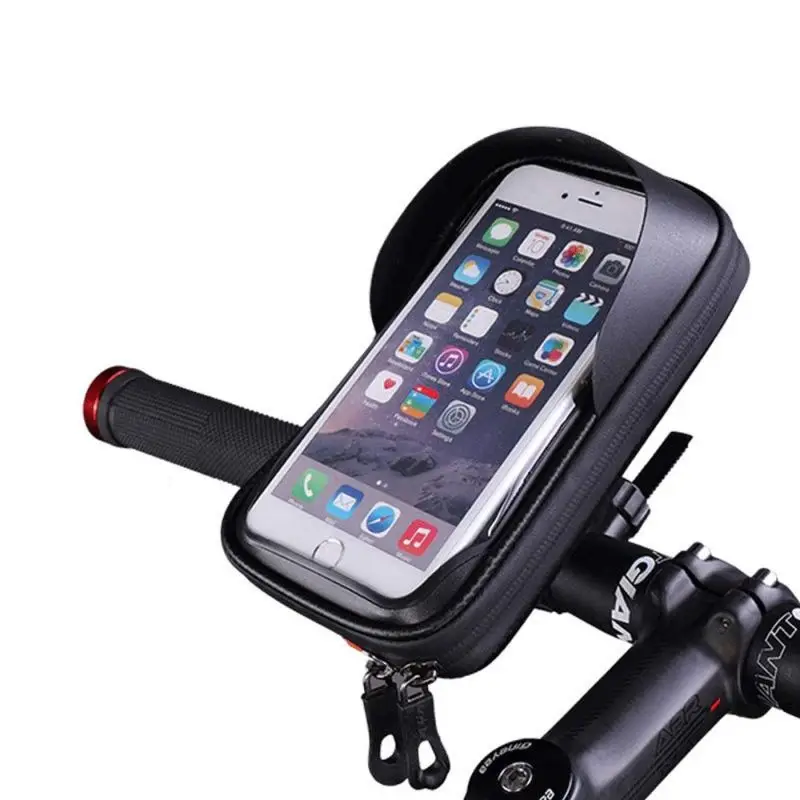 

Waterproof Bike Phone Front Frame Bicycle Phone Mount Bag For Smart Phone, Black