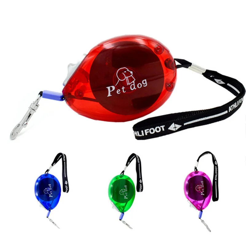 

Hot Selling Pet Supplies Automatic Retractable Tractor Transparent Dog Traction Rope Training Dog Walking Rope, Rose red blue green red