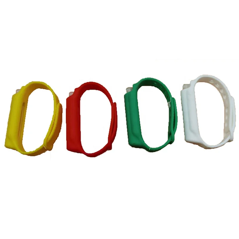 
Summer Eco-friendly Colorful Waterproof Silicone Sanitizer perfume Mosquito Repellent Bracelet with 2ml Spray bottle 