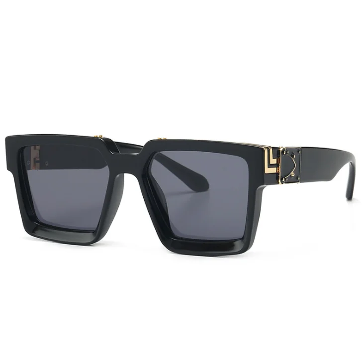 Fashion 2020 Designer Vintage Square Men Women Solid Shades Sunglasses