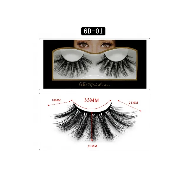 

False Eyelashes 3D Faux Mink Siberian Wholesale Private Custom Packaging Fluffy Hand Made 25mm Eyelash, Black