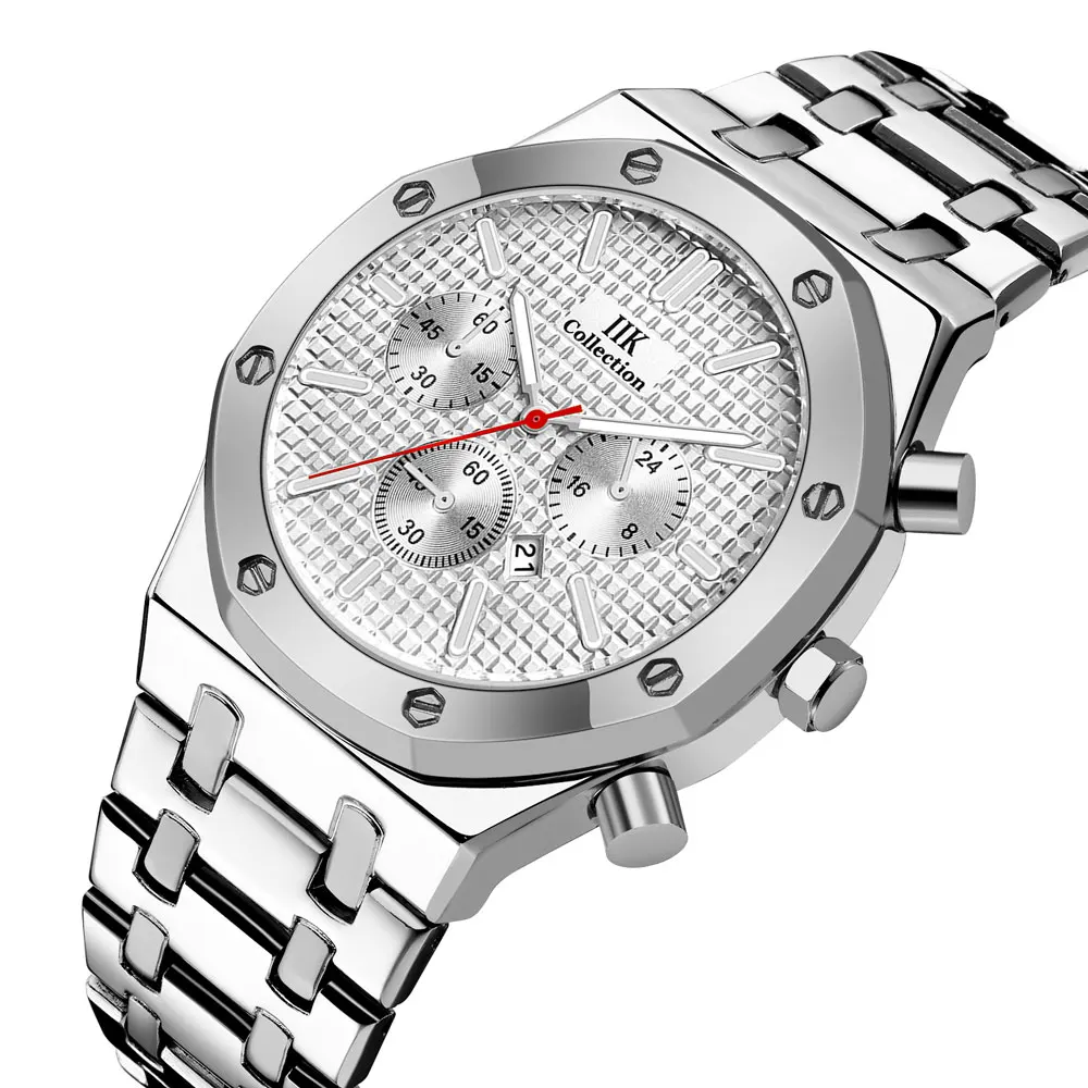 

Luxury IIK Mens OEM Bulk Factory Silver Label Watches Titanium Watch Alloy Watches Wristwatches