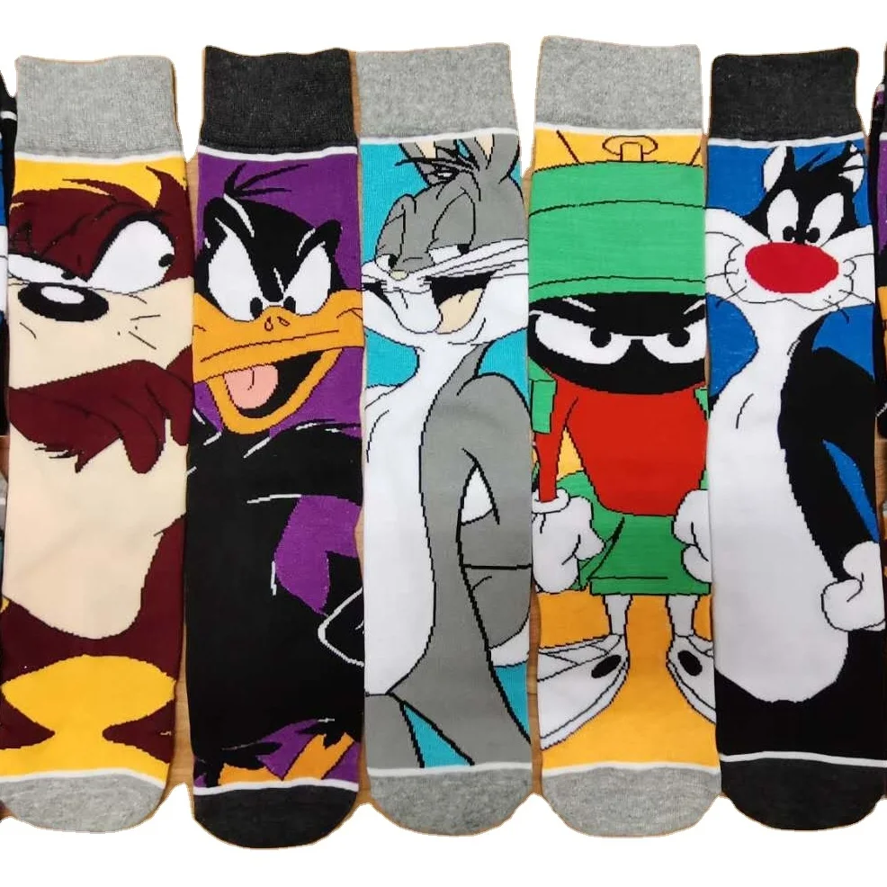 

2021 Men anime funny tube sokkies meias cartoon skarpetki stoking chaussettes corap calcetas hombre calcetines socks