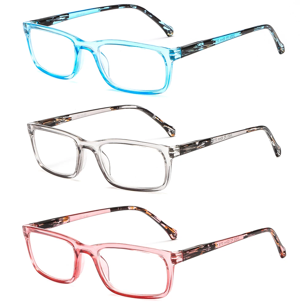 

Transparent Colorfu Presbyopic Glasses Women Men Magnifying Reading Glasses 10x