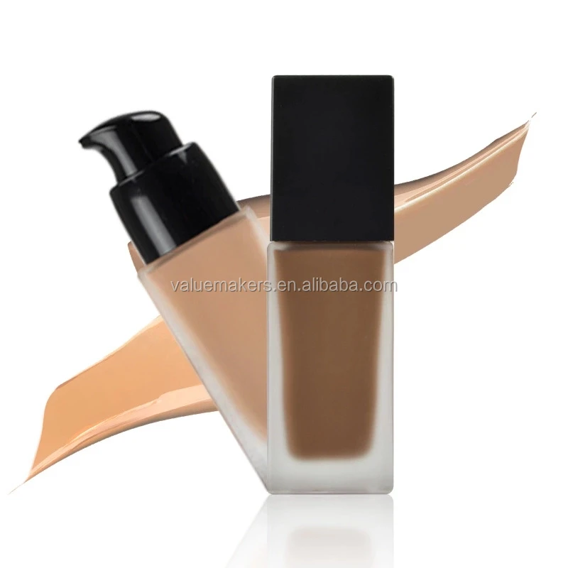 

Private label High Definition Concealer Face Foundation SPF 15 Makeup Matte Finish Full Coverage Liquid Foundation, 16 colors