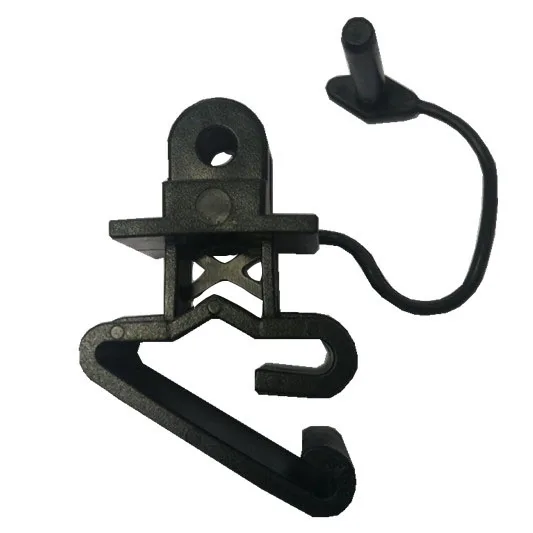 

White Pin-Lock T-Post Insulator black, Black or other colors