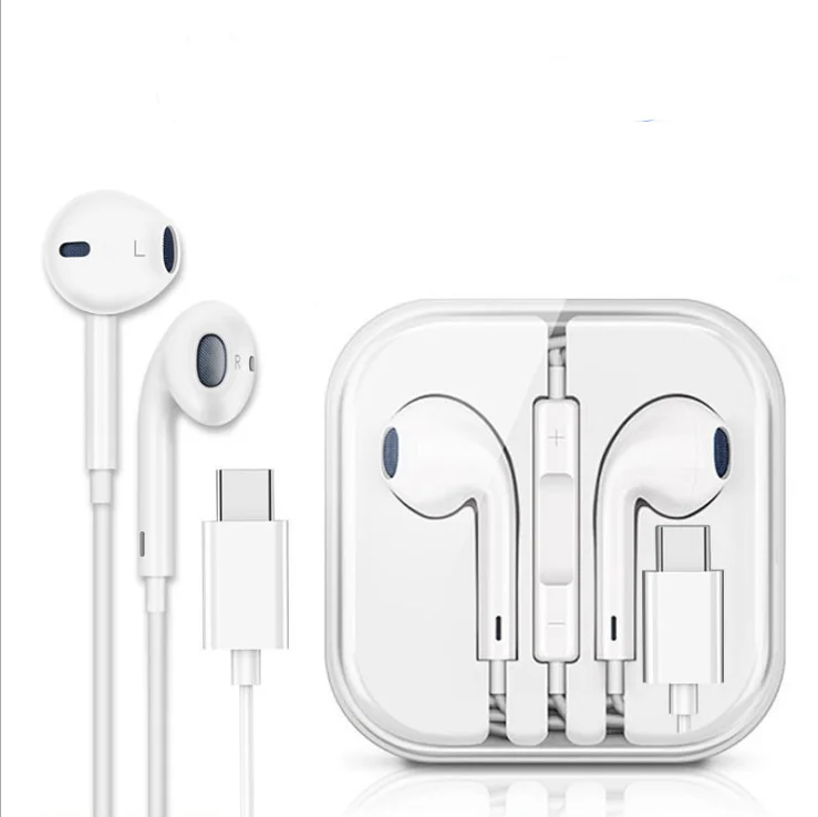 

Handsfree 3.5mm Earphones for iphone 7 Input In-Ear Quality Wired Headphones Auricular Audio With Mic Type C With Headset