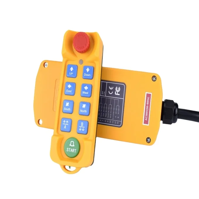 

XDL19-F21-8 8 buttons Industrial Wireless Radio Remote Control for Crane 36V 220V 380V AC