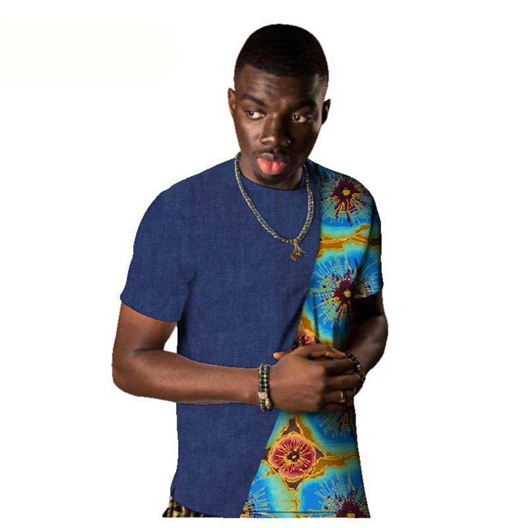 

2021 African short sleeve t shirt men high quality African Dashiki t shirt men cotton fashion t shirt men casual