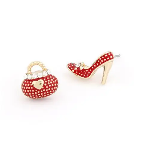 

OL personality sweet high heels bag asymmetrical earrings geometric earrings Korean earrings wholesale