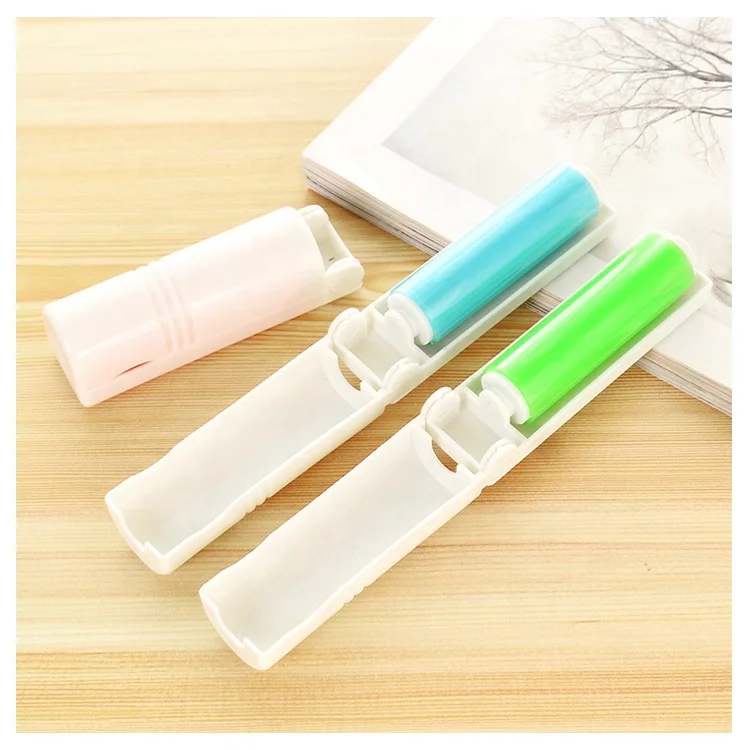 

Portable Sticky Washable TPR reusable Clothes Clean Brush Dust Catcher pet hair remover Lint Roller, Green, blue,pink
