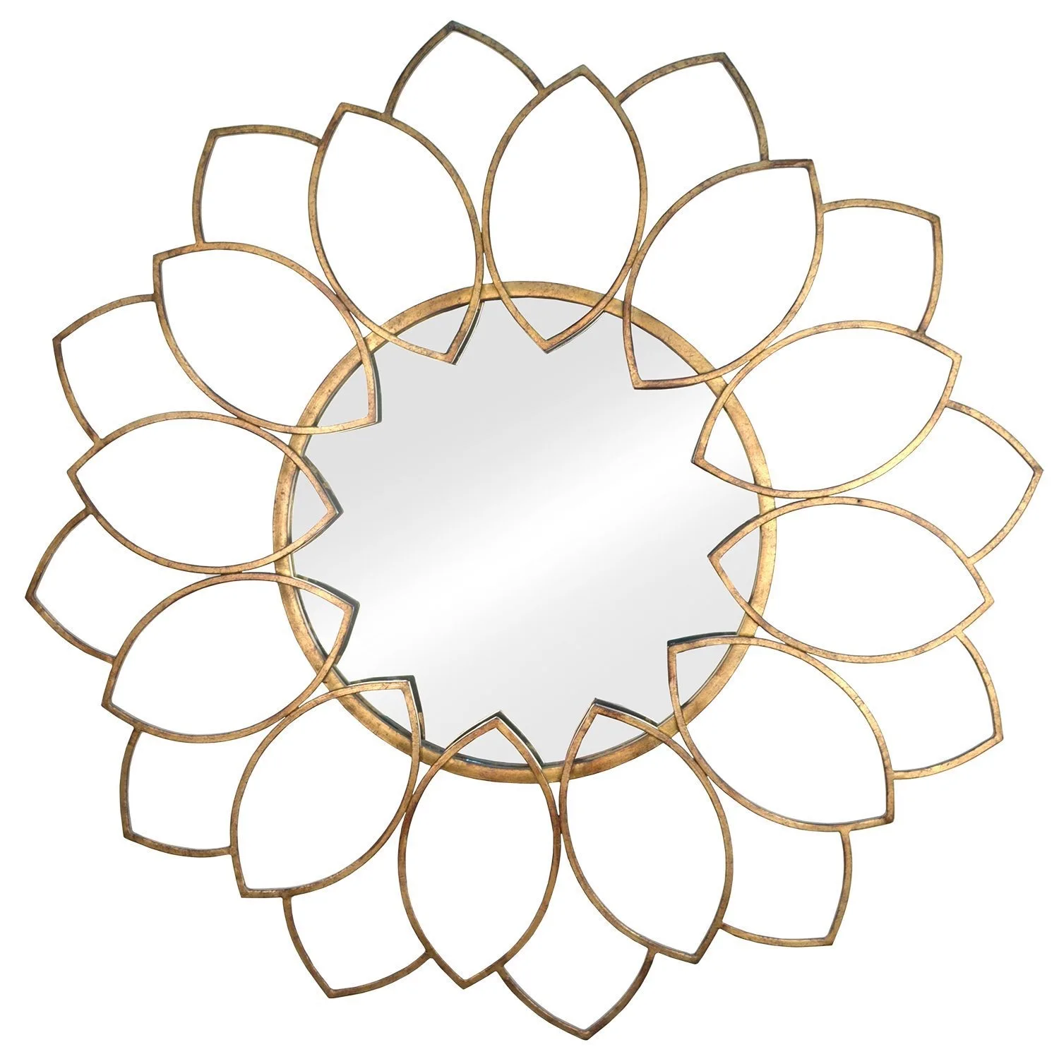 32.3cm Modern Light Luxury Simple Wall Hanging Mirror Iron Art Metal Decoration Mirror