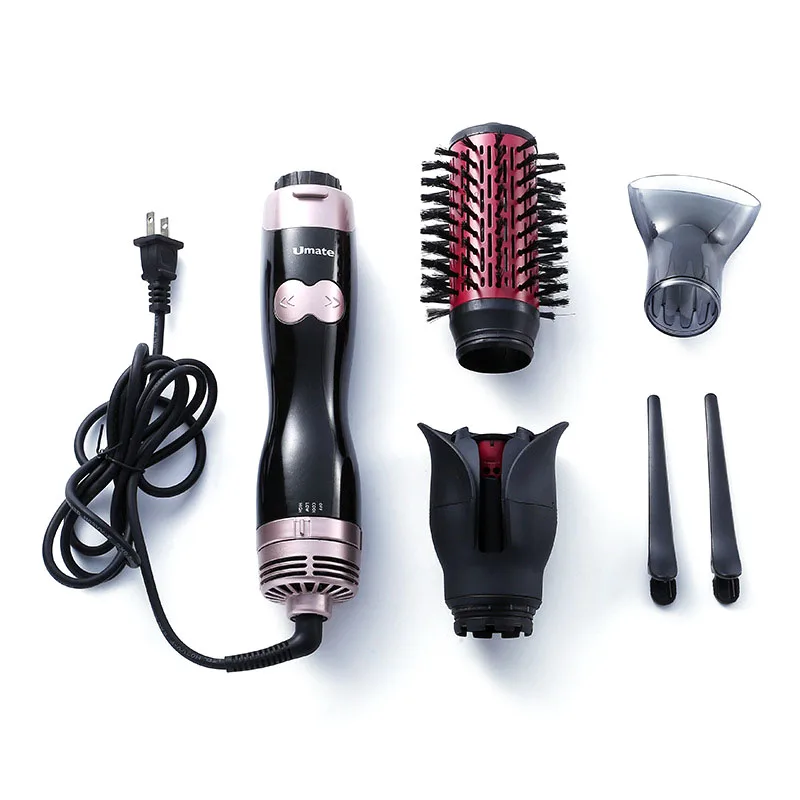 

In Stock 4 In 1 One Step Negative Anion Volumizing Hot Air Styler Straightener Hair Dryer Brush Hair Comb Dryer