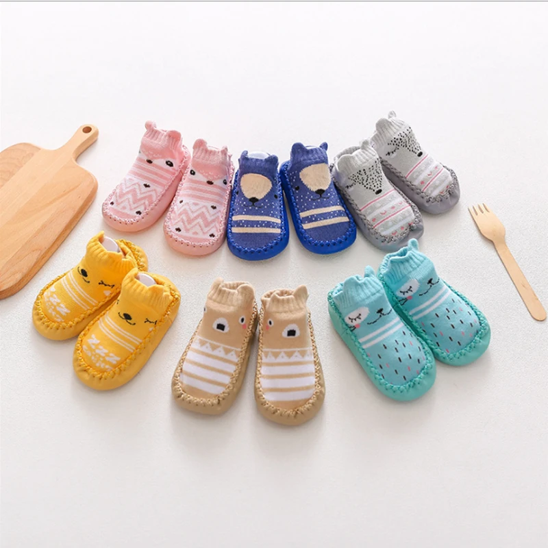 

New cartoon baby soft-soled non-slip toddler shoes, 28 color