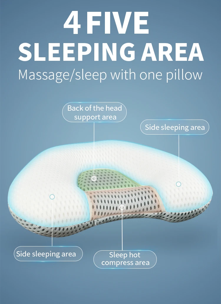 Multifunction Electrical Massage Pillow Neck Back Leg Waist Shoulder