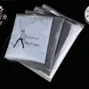 Semi-transparent frosted zipper bag clothing packaging bag clothing zipper bag