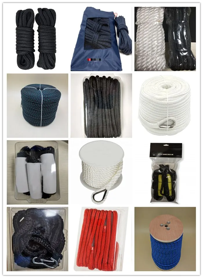 Hot performance customized package and size pp/ polyester/ nylon strong static climbing rope outdoor safety rope
