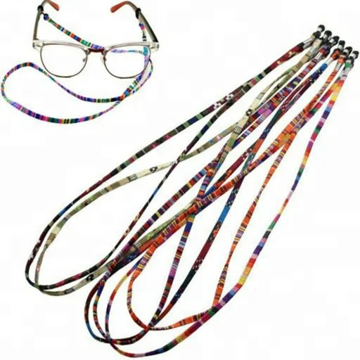 

5mm Wide Eyeglass Sunglasses Cord Strap Ethnic Style Cotton Eyewear Lanyard Glasses Neck Strap String Rope Band Eyewear Cord