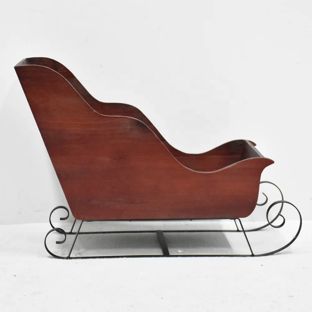 Shabby Chic Vintage Rustic Big Red Wooden Sleigh Buy Wooden Sleigh