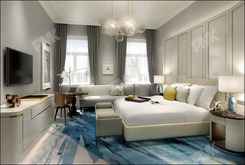 2020 Hot Design Modern Hotel Bedroom Furniture Sets For 4-5 Star Luxury Hotel Bed Room Furniture